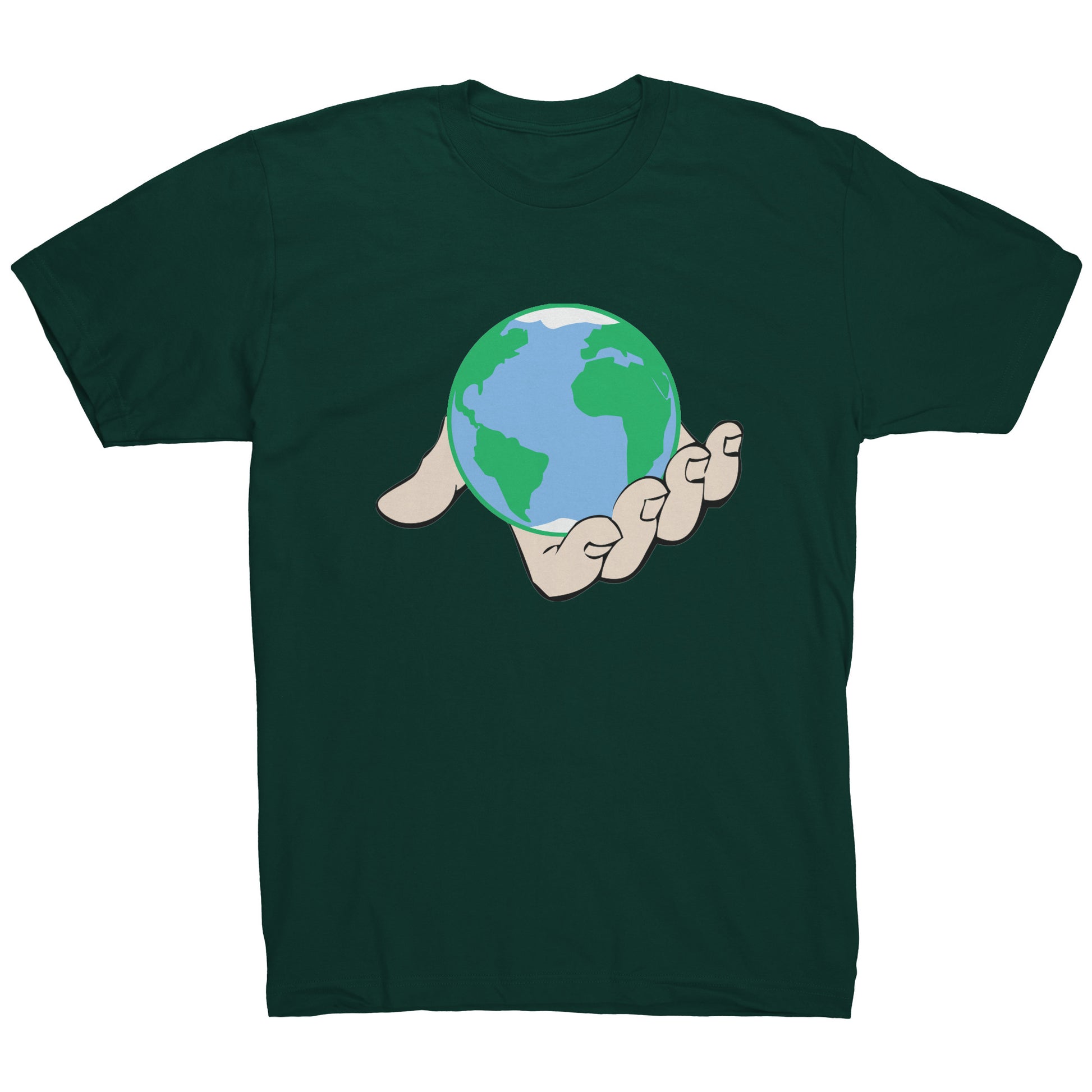 Big World In Hand Tshirt - DUGO