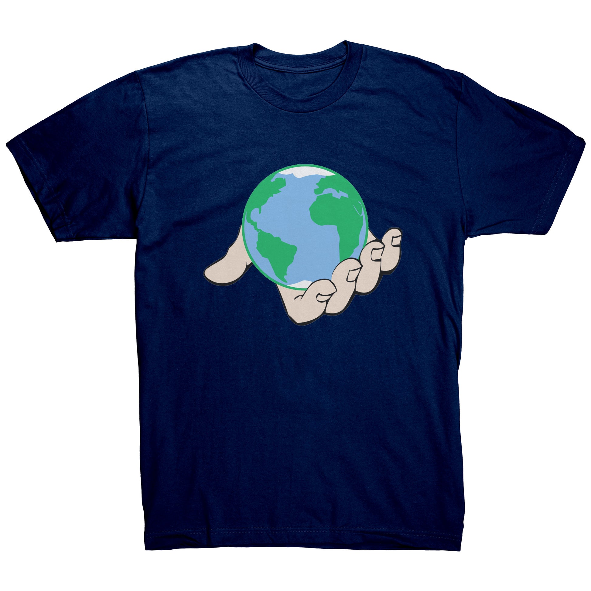 Big World In Hand Tshirt - DUGO