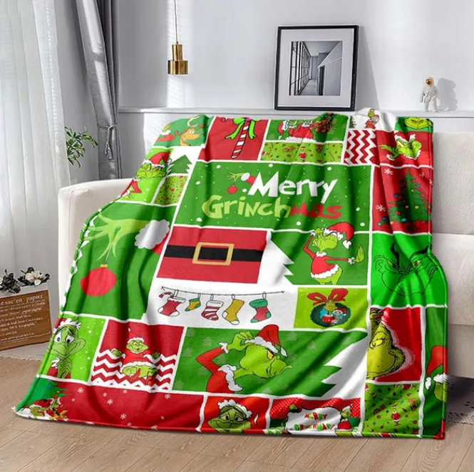 Christmas Blanket Stylish Flannel Throw Blankets For Sofa