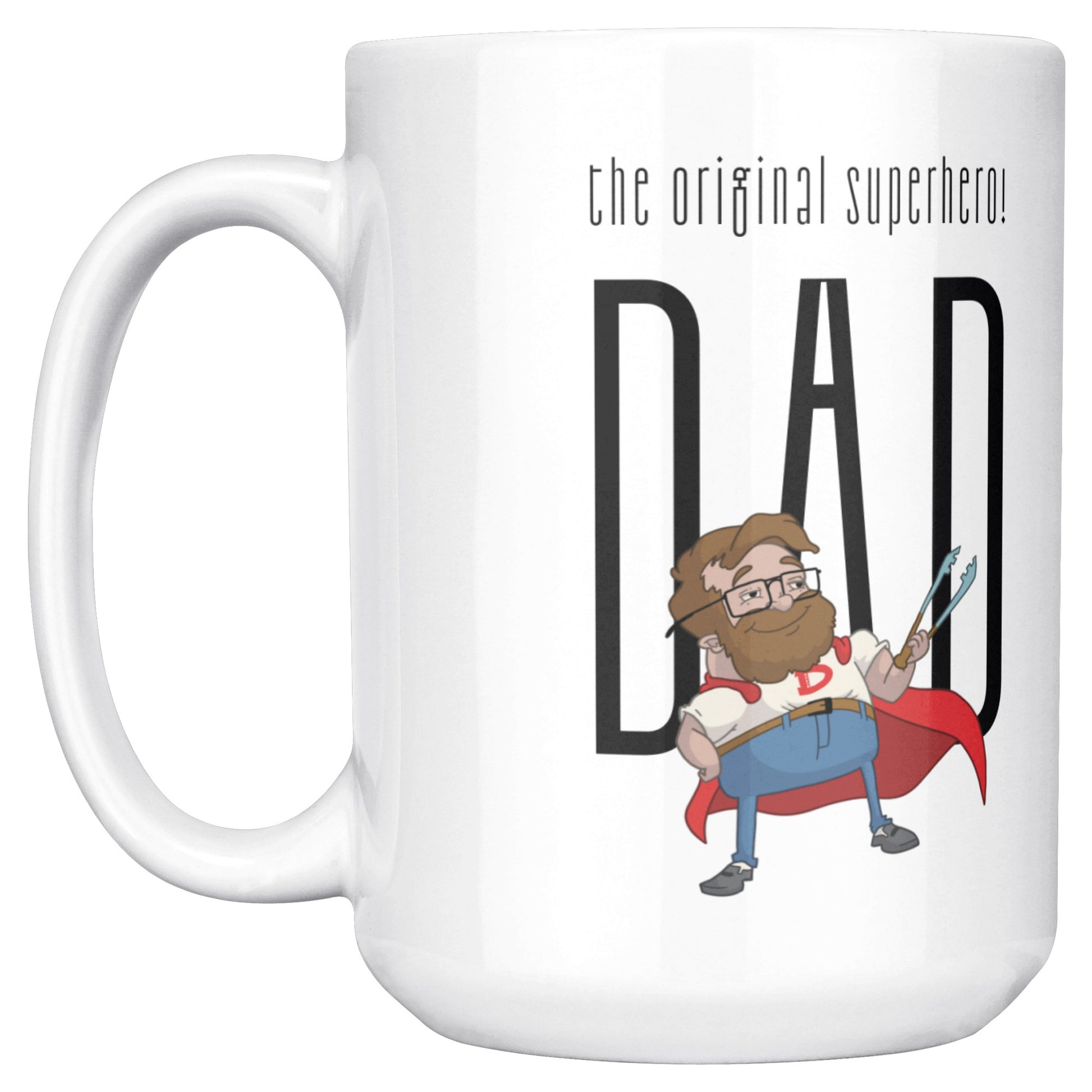 Cute Superhero Dad Father Day Mug 15 Oz - DUGO