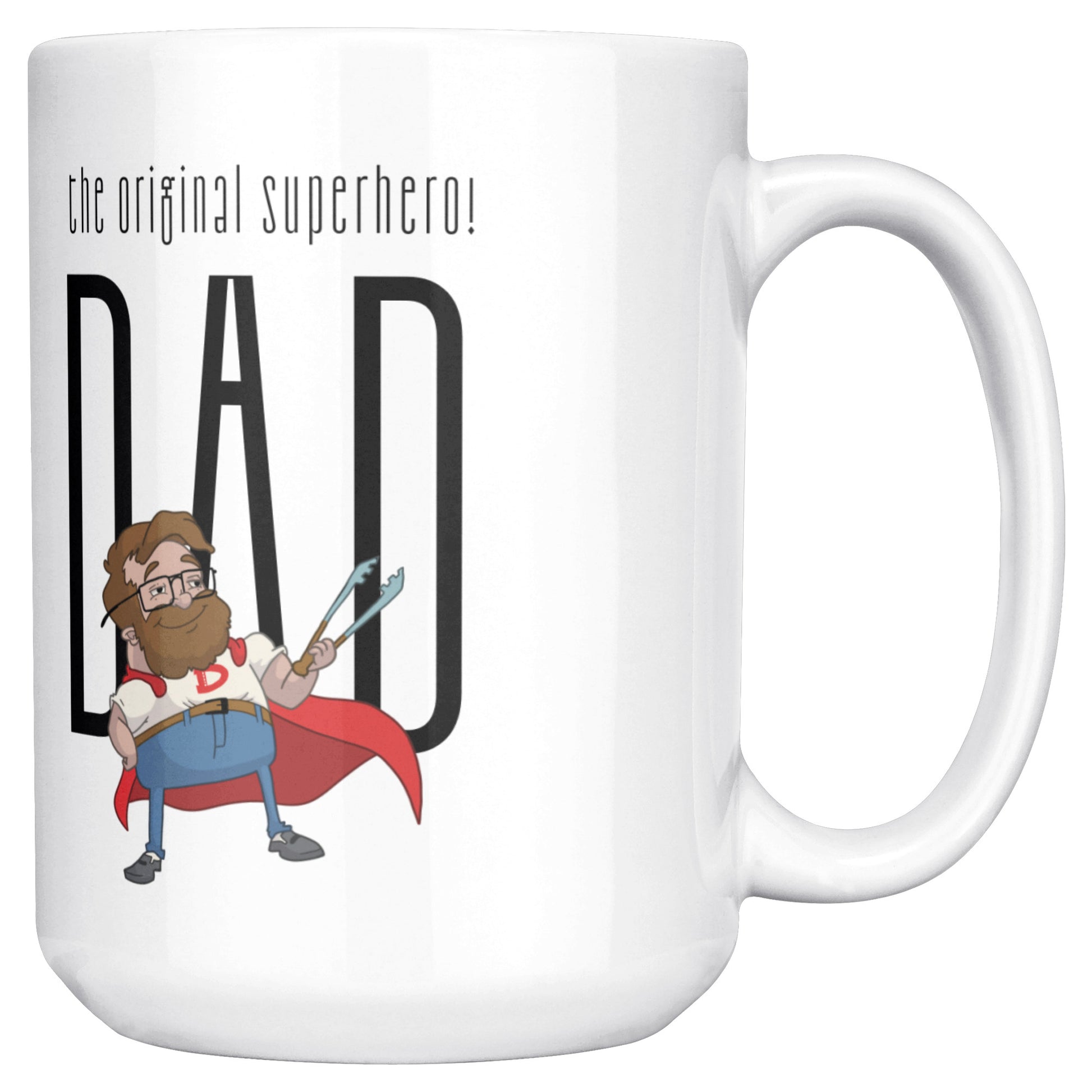 Cute Superhero Dad Father Day Mug 15 Oz - DUGO