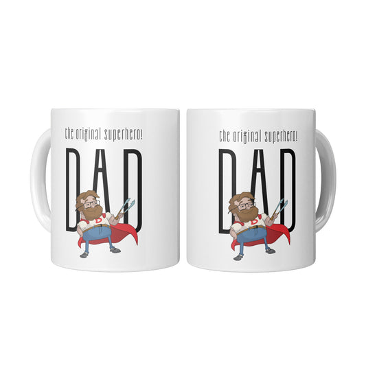 Cute Superhero Dad Father Day Mug Size 11 Oz - DUGO