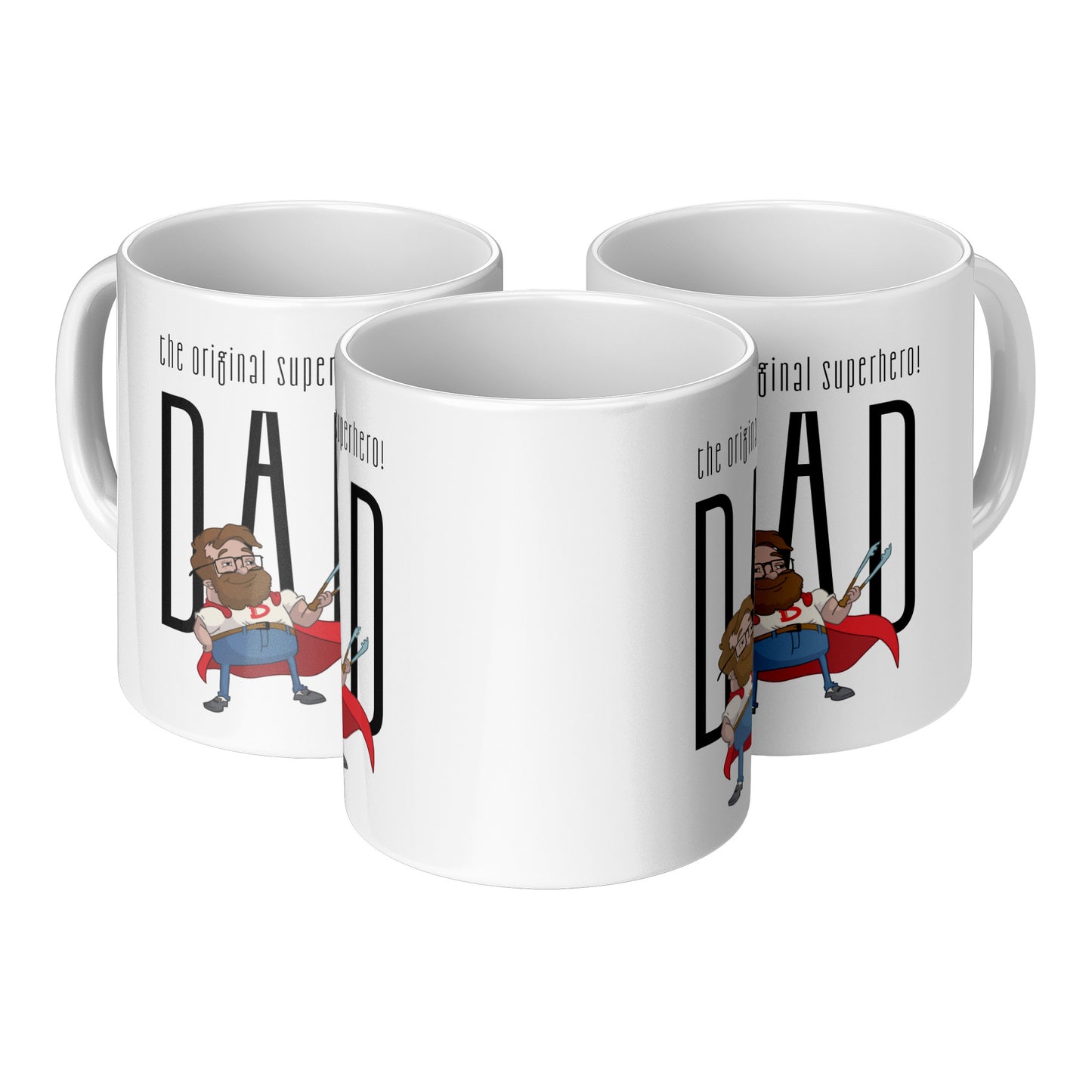 Cute Superhero Dad Father Day Mug Size 11 Oz - DUGO