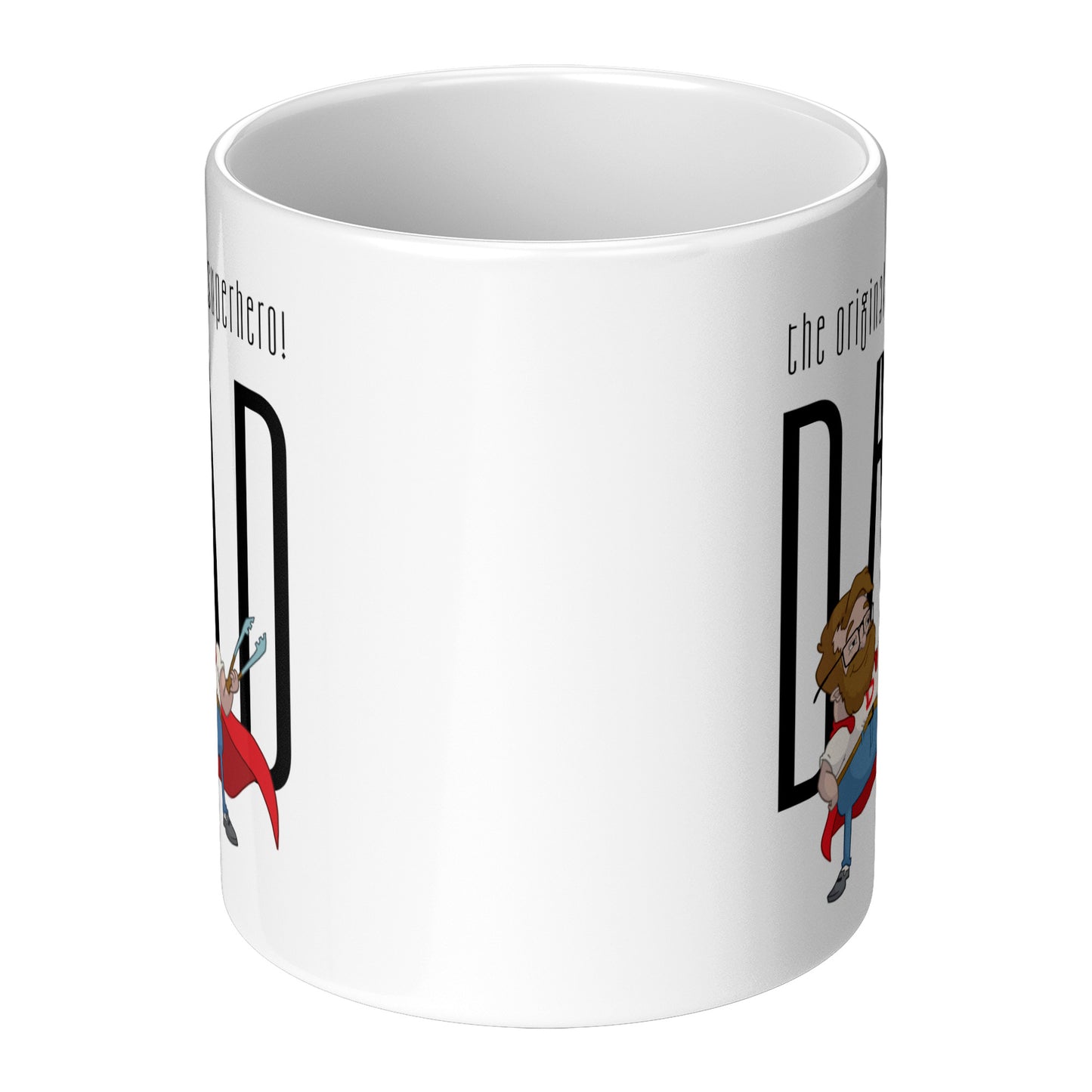 Cute Superhero Dad Father Day Mug Size 11 Oz - DUGO