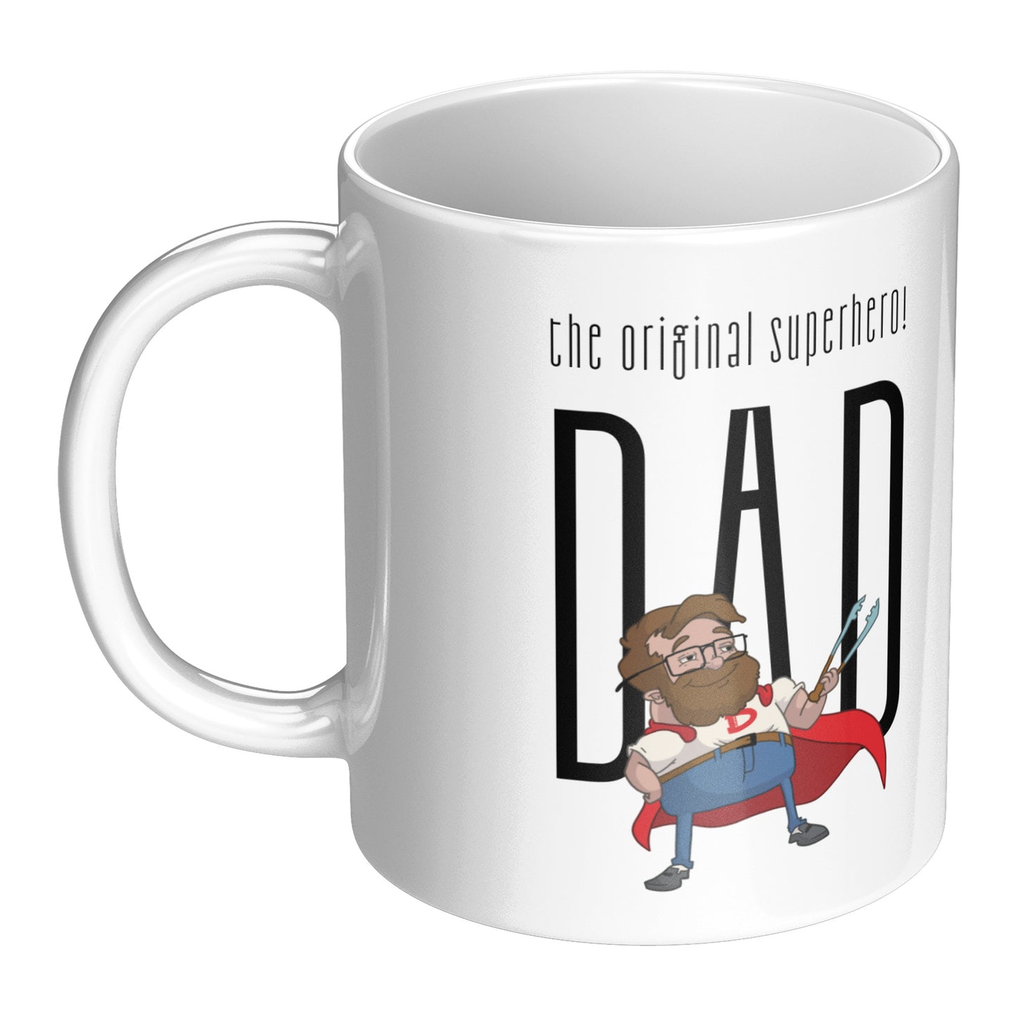 Cute Superhero Dad Father Day Mug Size 11 Oz - DUGO
