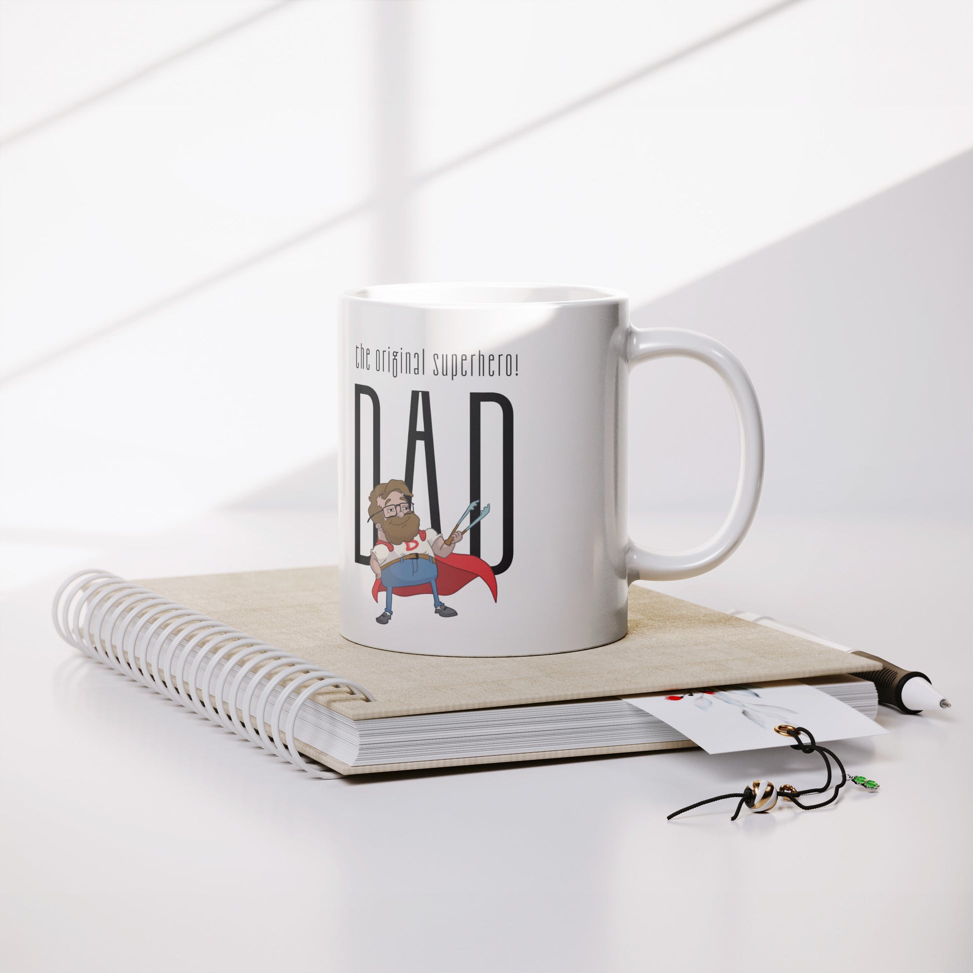 Cute Superhero Dad Father Day Mug Size 11 Oz - DUGO