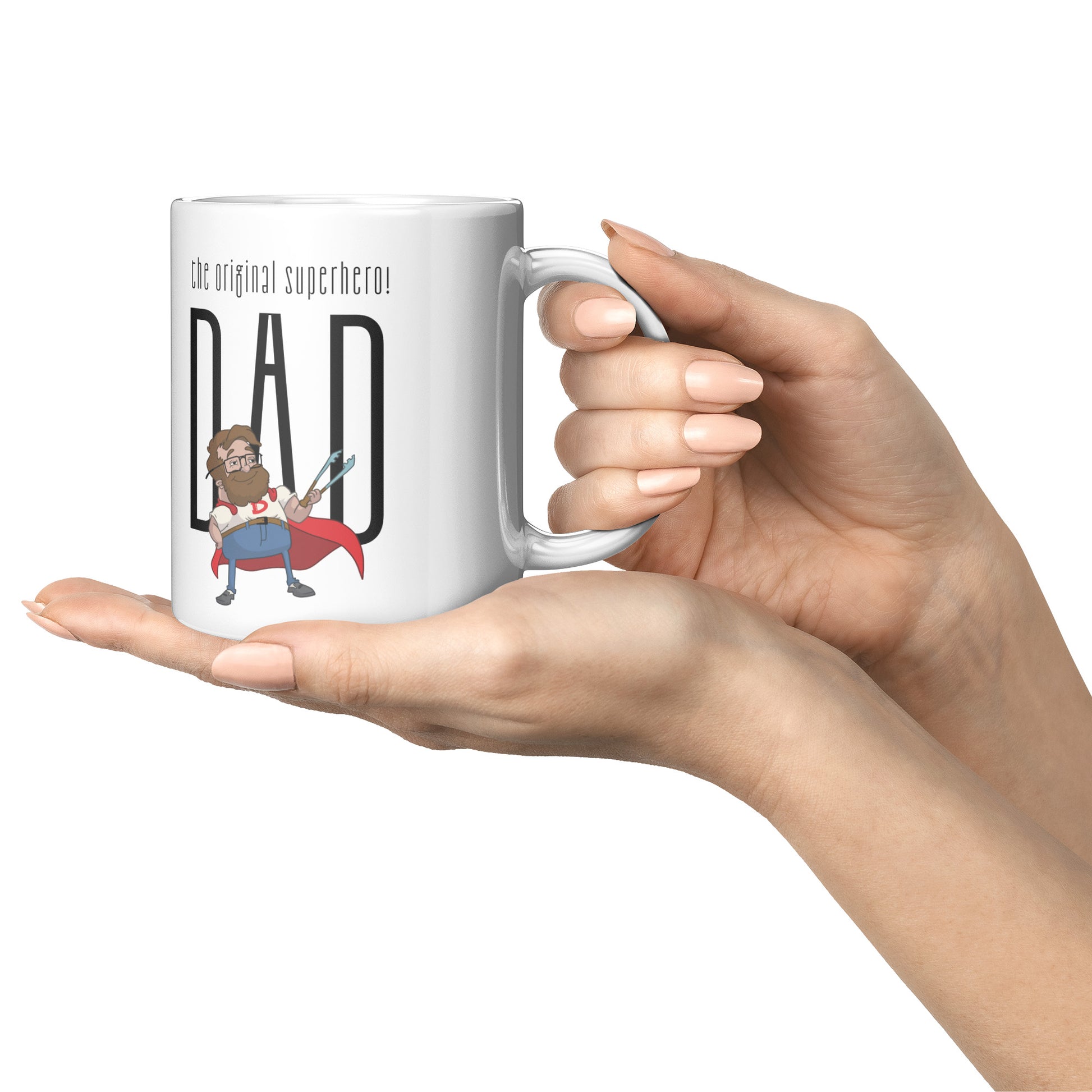 Cute Superhero Dad Father Day Mug Size 11 Oz - DUGO