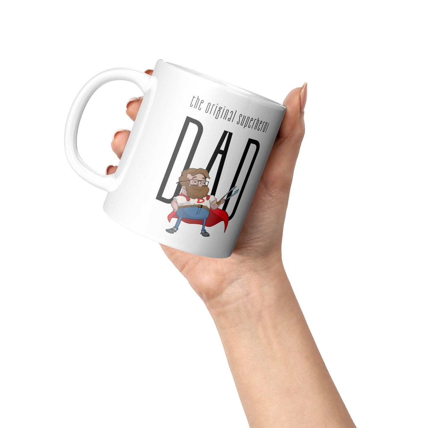 Cute Superhero Dad Father Day Mug Size 11 Oz - DUGO