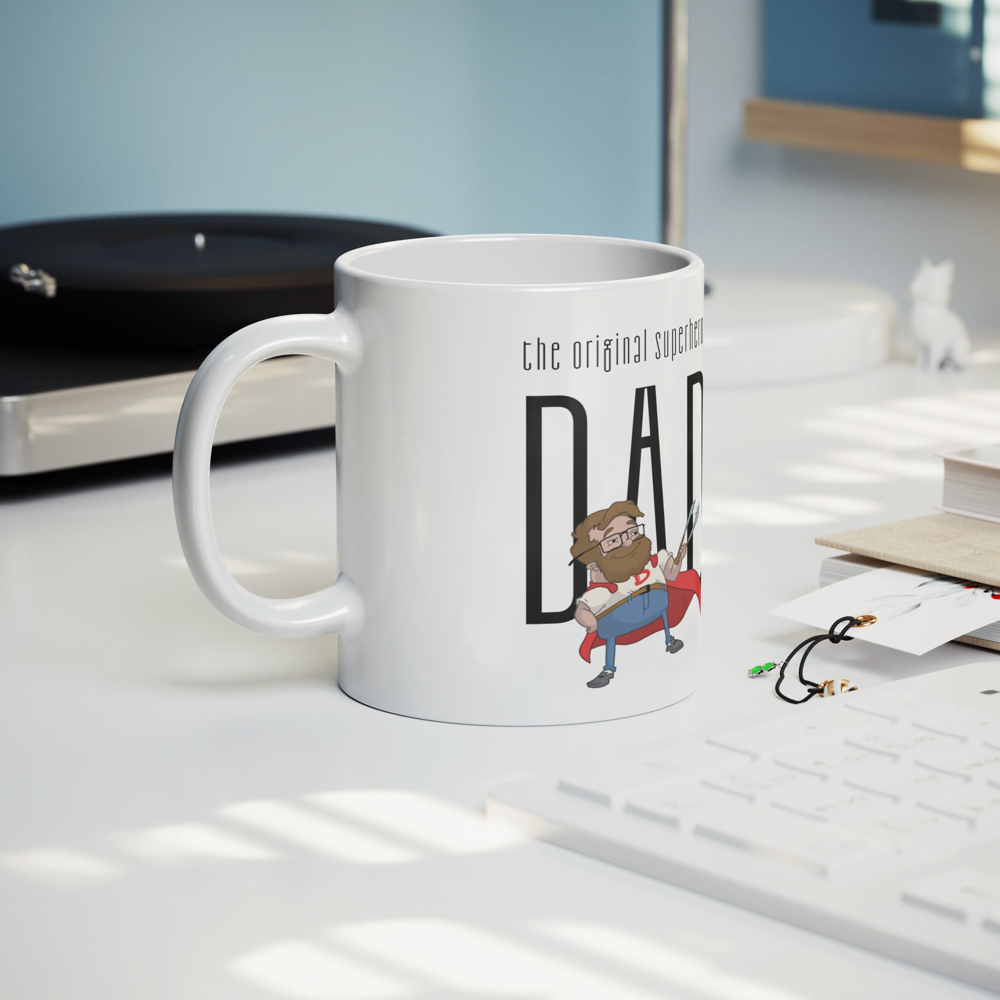 Cute Superhero Dad Father Day Mug Size 11 Oz - DUGO