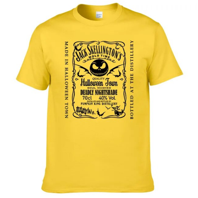 Nightmare Tshirt Before Christmas Men Pure Cotton