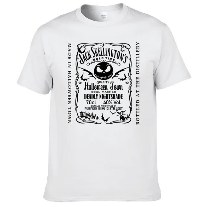 Nightmare Tshirt Before Christmas Men Pure Cotton