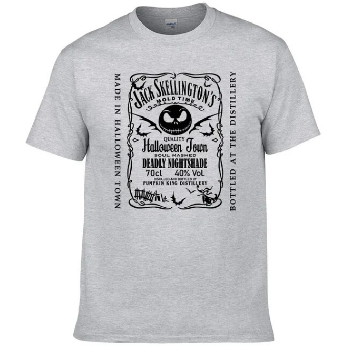 Nightmare Tshirt Before Christmas Men Pure Cotton