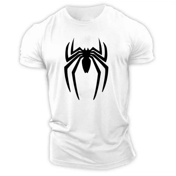 Summer Casual Sports Fashion 2D Printed Spider Tshirt