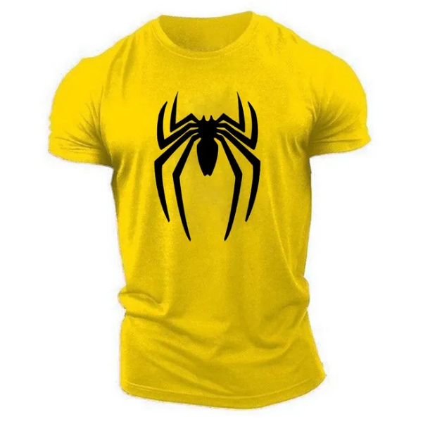 Summer Casual Sports Fashion 2D Printed Spider Tshirt