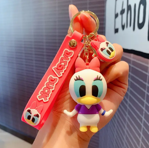 Disney Anime Daisy Duck Keychain CartoonDisney Anime Daisy Duck Keychain Cartoon