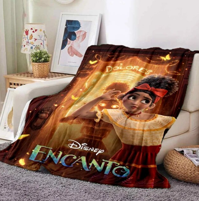 Disney Encanto Blanket Fashion Cartoon Throw Blanket For Sofa