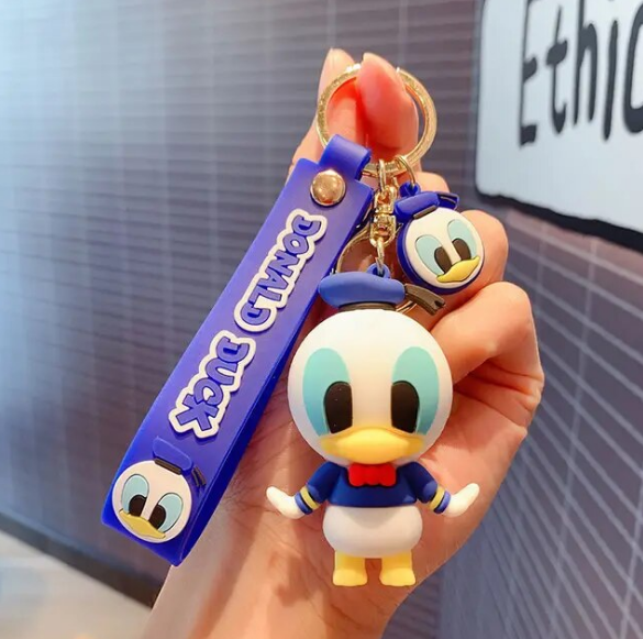 Disney Anime Donald Duck Keychain Cartoon