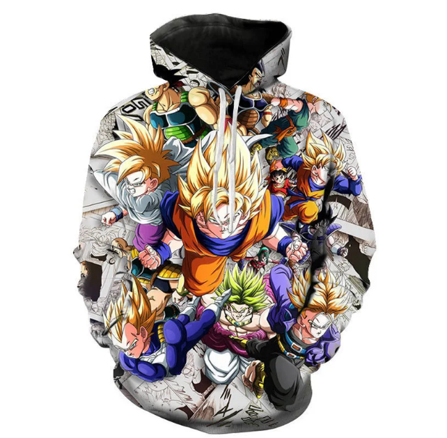 3D Dragon Ball Super Hoodie Stylish