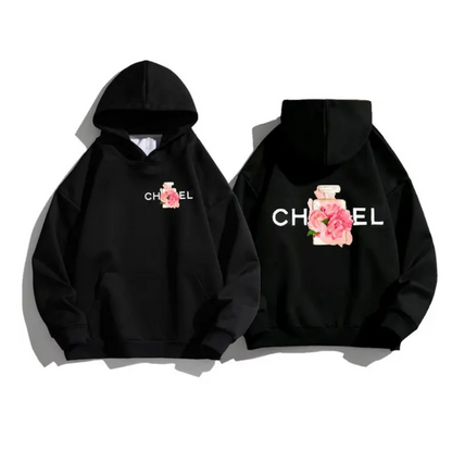 Fashion Alphabet Flower Perfume Hoodie Sweatshirt Streetwear Hooded