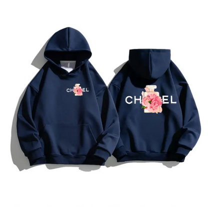 Fashion Alphabet Flower Perfume Hoodie Sweatshirt Streetwear Hooded