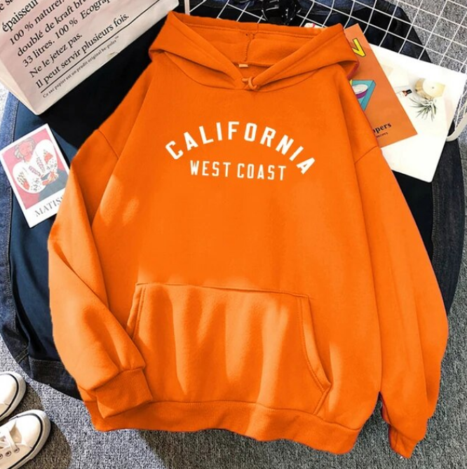 California West Coast Creative Pattern Hoodies Sweatshirt