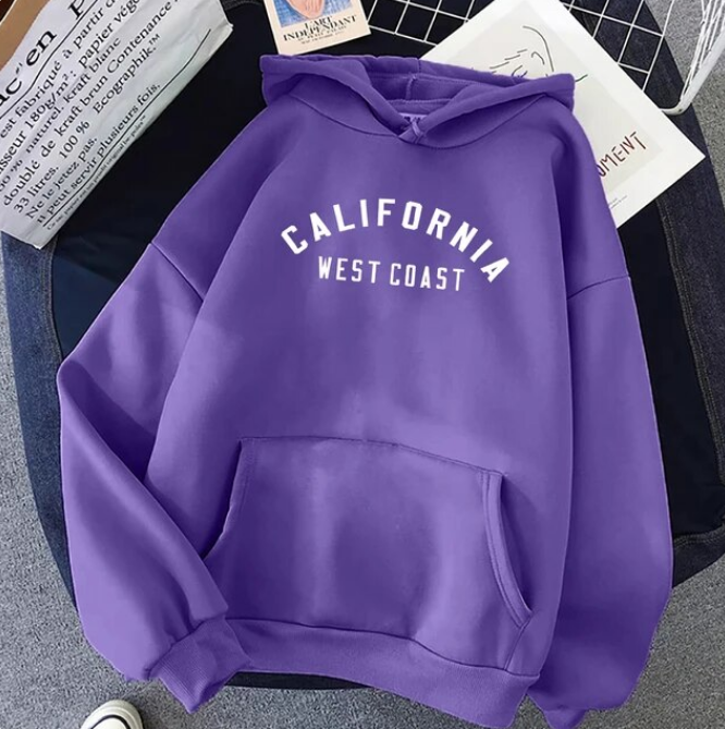 California West Coast Creative Pattern Hoodies Sweatshirt