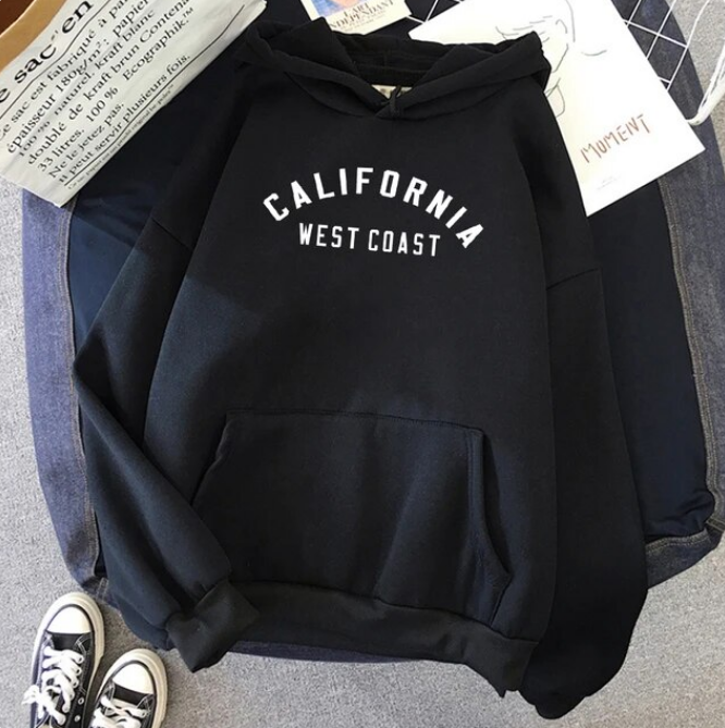 California West Coast Creative Pattern Hoodies Sweatshirt