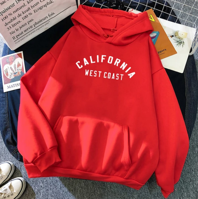 California West Coast Creative Pattern Hoodies Sweatshirt