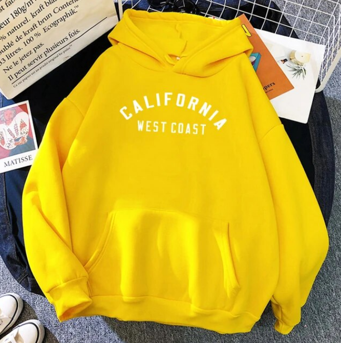 California West Coast Creative Pattern Hoodies Sweatshirt