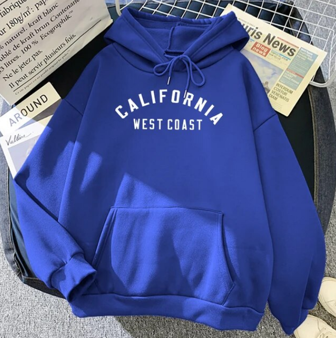 California West Coast Creative Pattern Hoodies Sweatshirt