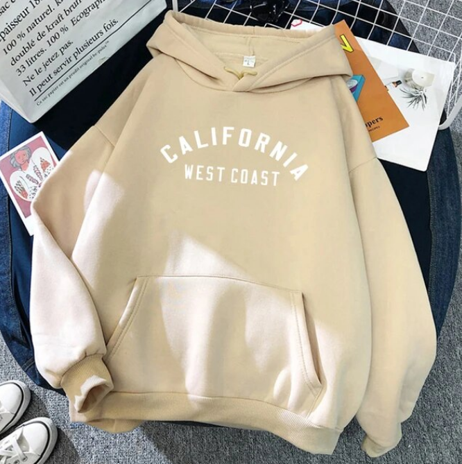 California West Coast Creative Pattern Hoodies Sweatshirt