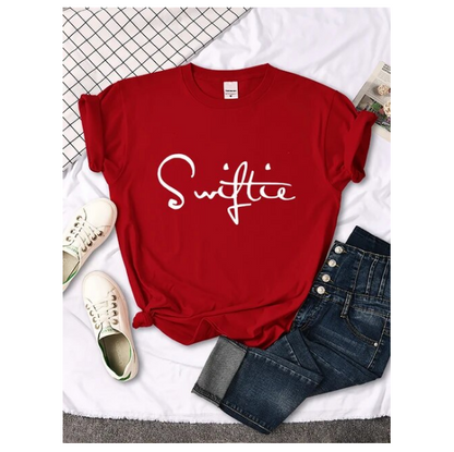 Swiftie Retro Funny Print Tshirt Female Summer Fashion Success