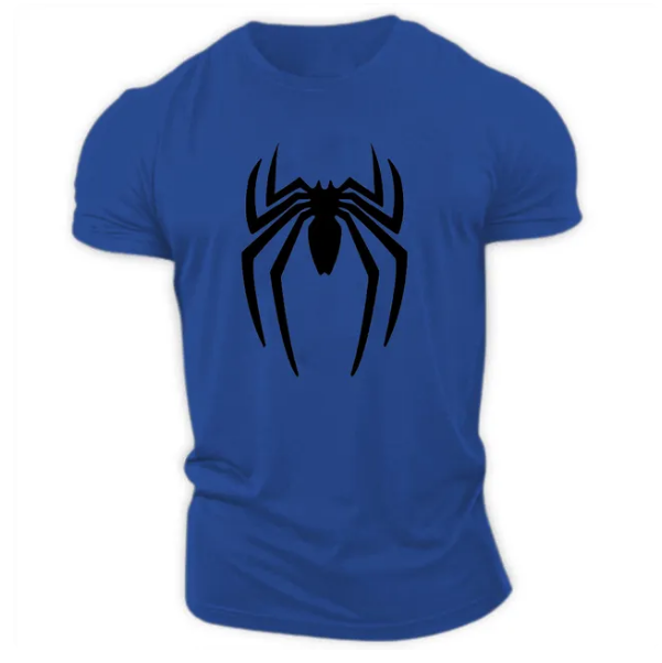 Summer Casual Sports Fashion 2D Printed Spider Tshirt