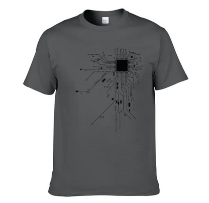 CPU Processor Circuit Diagram Tshirt Men