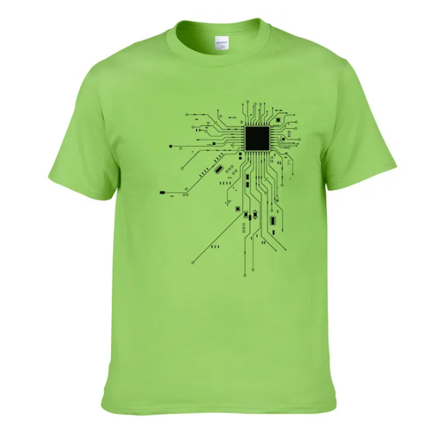 CPU Processor Circuit Diagram Tshirt Men