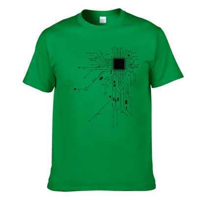 CPU Processor Circuit Diagram Tshirt Men