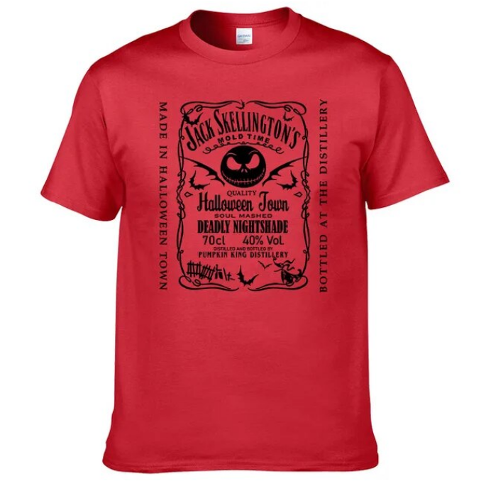 Nightmare Tshirt Before Christmas Men Pure Cotton