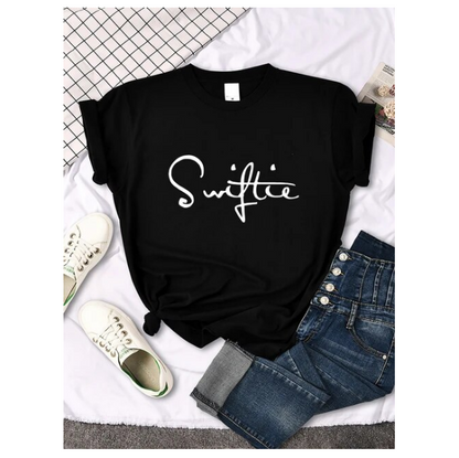 Swiftie Retro Funny Print Tshirt Female Summer Fashion Success