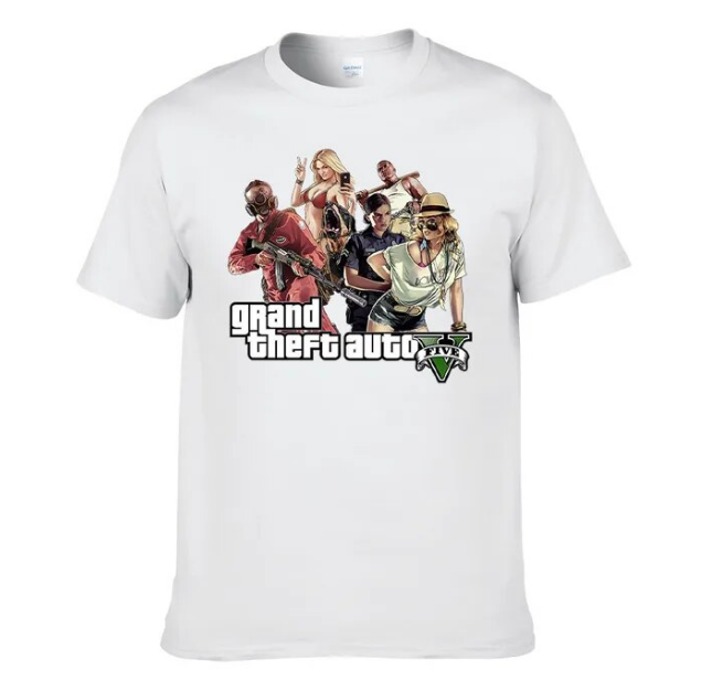 Tshirt Gta 6 Anime Game Novel Printing Casual