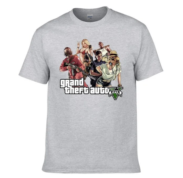 Tshirt Gta 6 Anime Game Novel Printing Casual