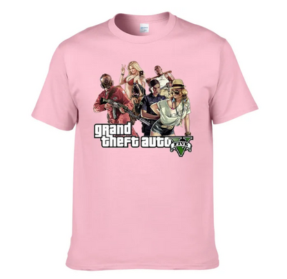 Tshirt Gta 6 Anime Game Novel Printing Casual