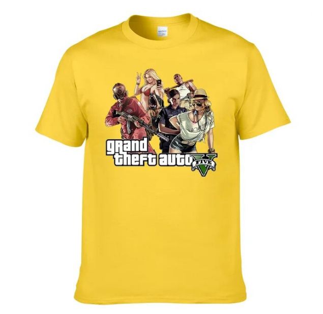 Tshirt Gta 6 Anime Game Novel Printing Casual