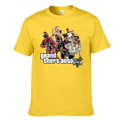 Tshirt Gta 6 Anime Game Novel Printing Casual