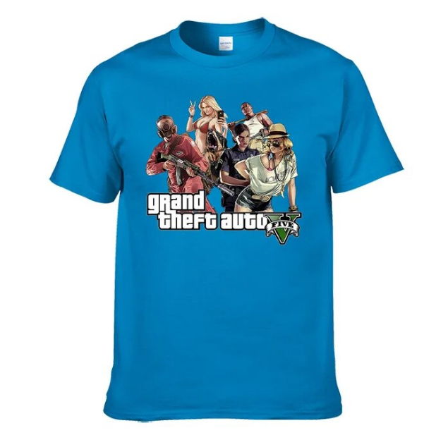 Tshirt Gta 6 Anime Game Novel Printing Casual