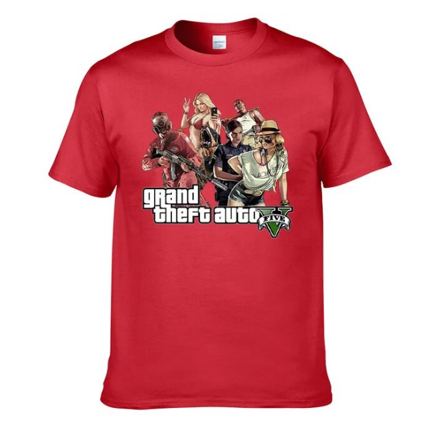 Tshirt Gta 6 Anime Game Novel Printing Casual