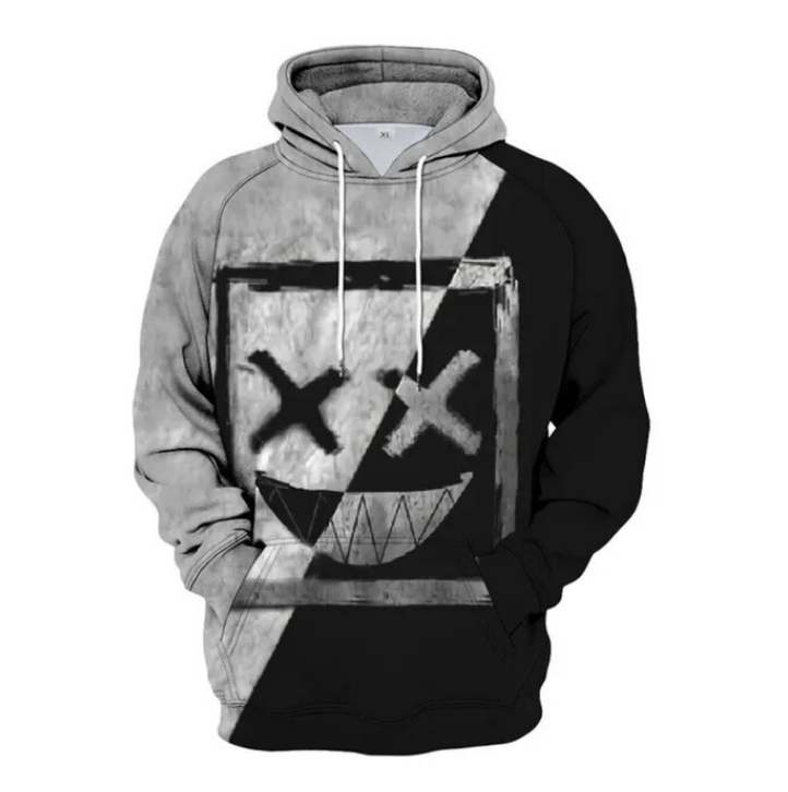 Men Fashion Casual Funny Pullover Hip Hop Hoodie XOXO