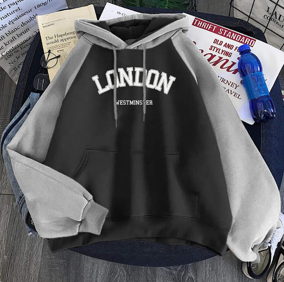 London Westminster Street Letter Print Woman Hoodies Fashion Sweatshirt Casual