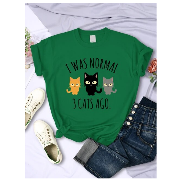 Tshirts I Was Normal 3 Cats Ago