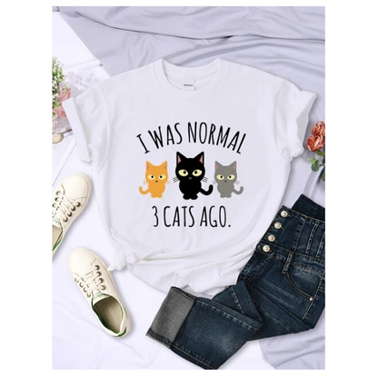 Tshirts I Was Normal 3 Cats Ago