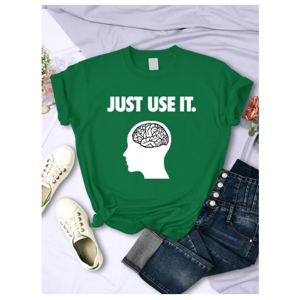 Tshirts Just Use Your Brain Womens Tee Clothing Funny Creativity